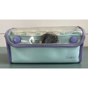 VTG CLAIROL‎ Set To Go 8 Hot Rollers Travel Electric Curlers Case TS-8–WORKS